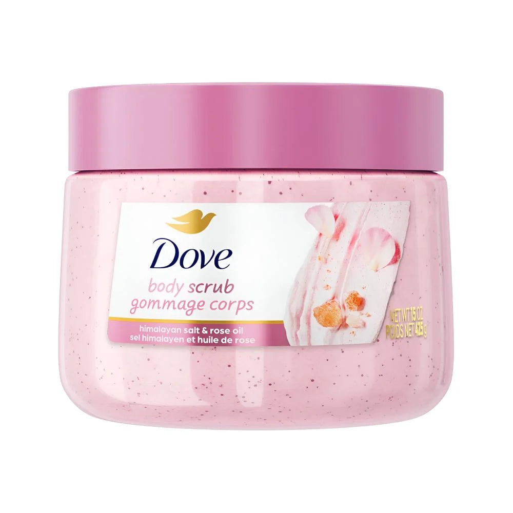 Dove Body Scrub Himalayan Salt & Rose Oil