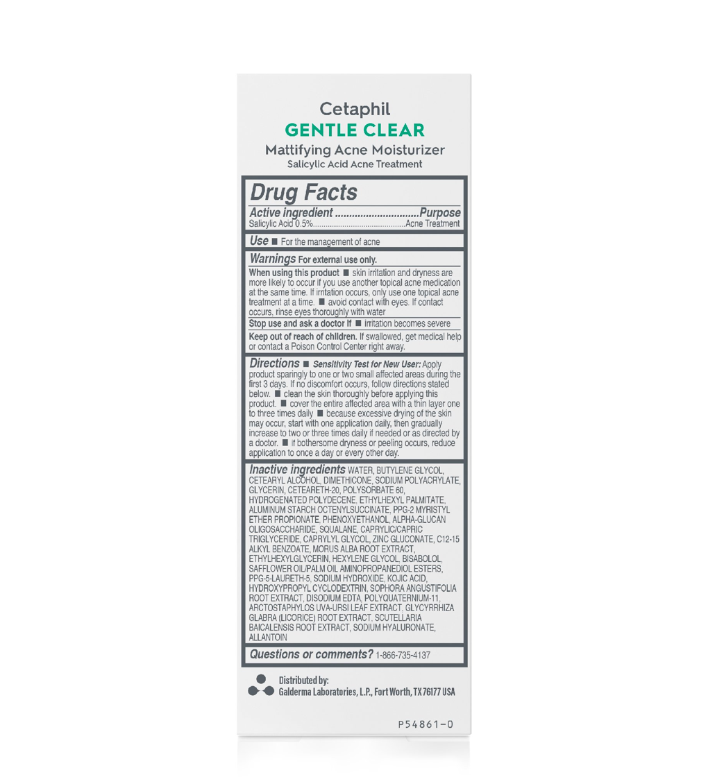 Cetaphil Gentle Clear Mattifying Acne Moisturizer Cetaphil