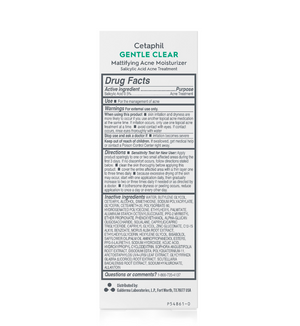Cetaphil Gentle Clear Mattifying Acne Moisturizer Cetaphil