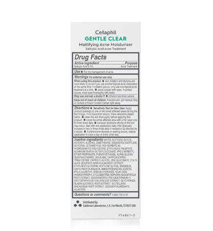 Cetaphil Gentle Clear Mattifying Acne Moisturizer