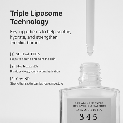 345 3-Step Skincare Routine (Serum + Cream + Mist)
