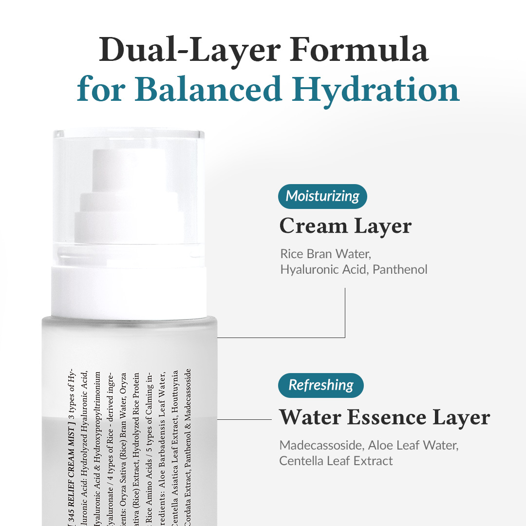 345 3-Step Skincare Routine (Serum + Cream + Mist)
