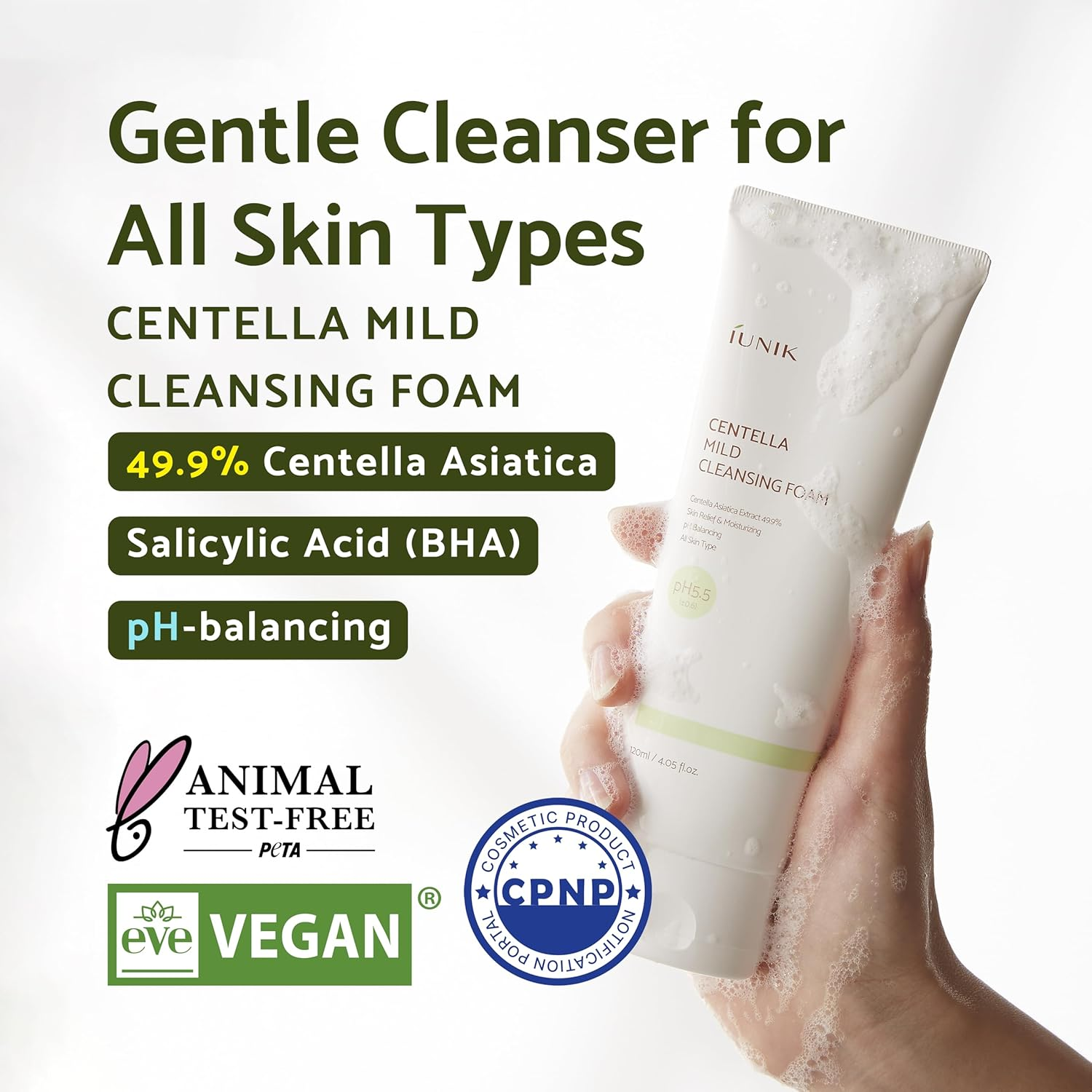 Iunik Centella Mild Cleansing Foam