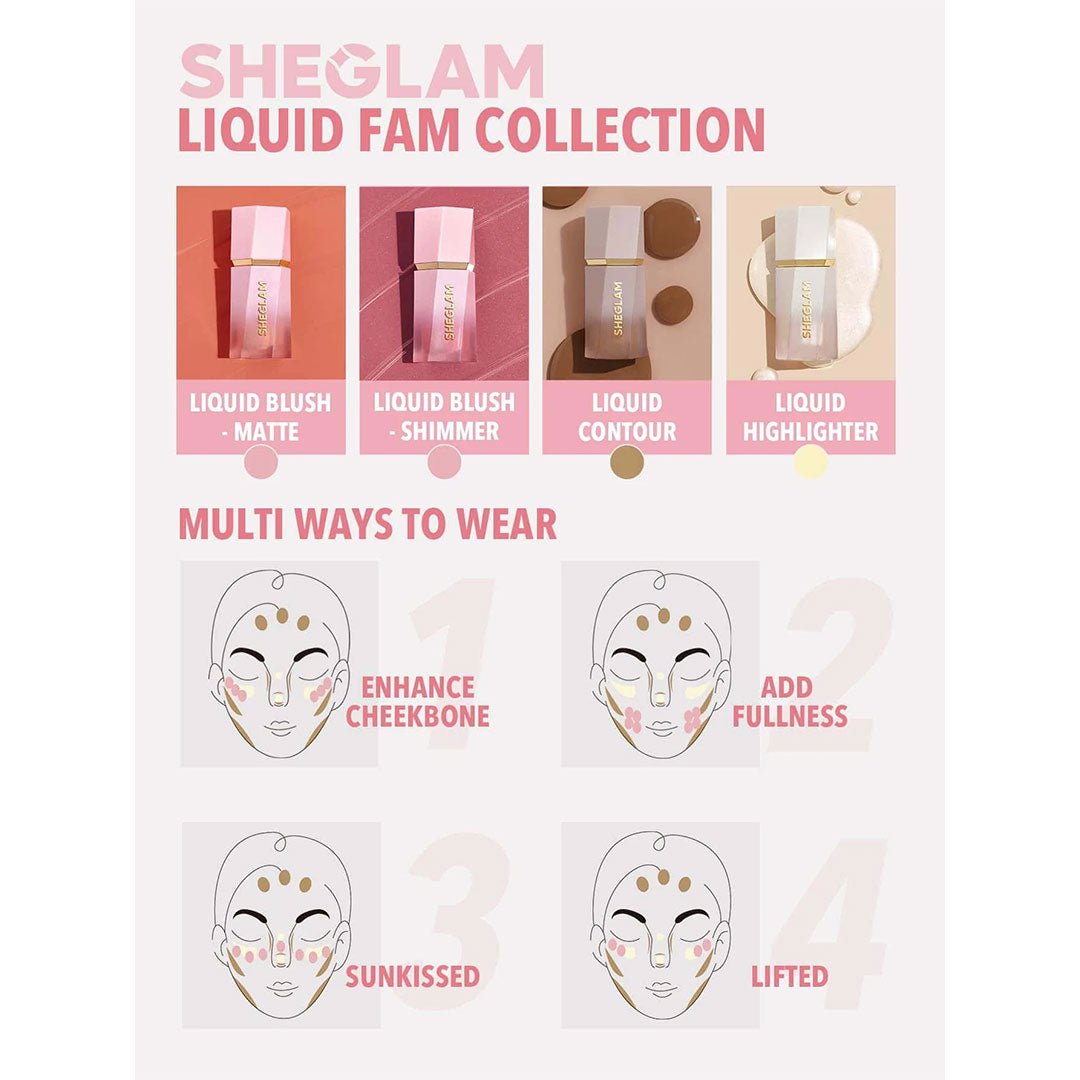 SHEGLAM color bloom liquid blush matte Sheglam