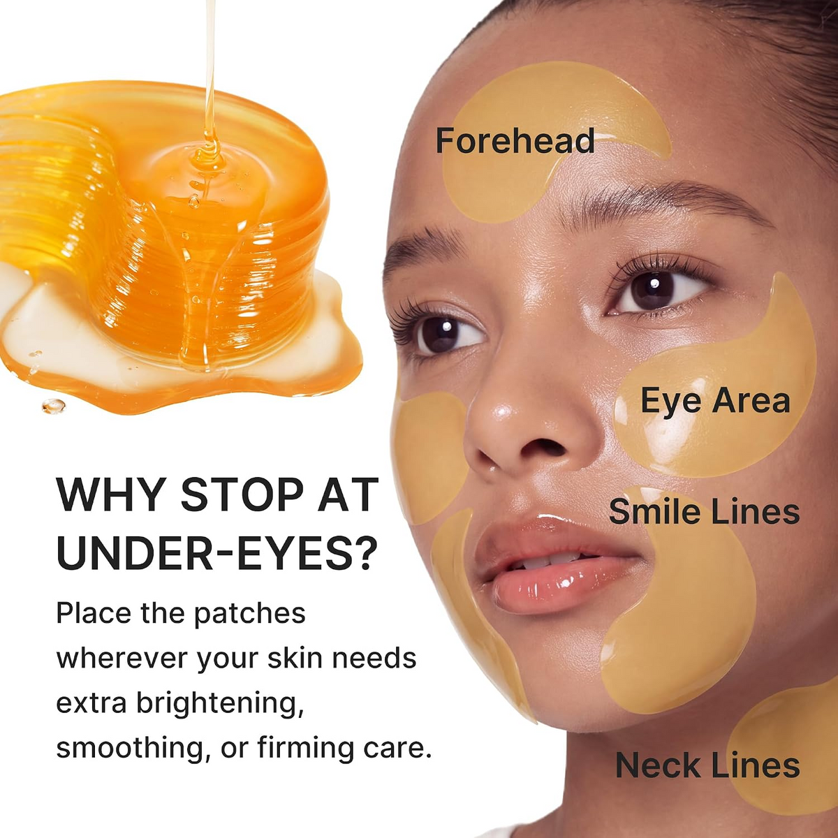 medicube Hydrogel Eye & Face Patches with Kojic Acid Turmeric (60 Patches)