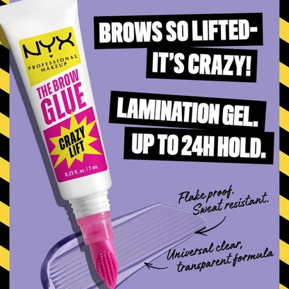 NYX Pro Makeup The Brow Glue Crazy Lift Brow Lamination Gel