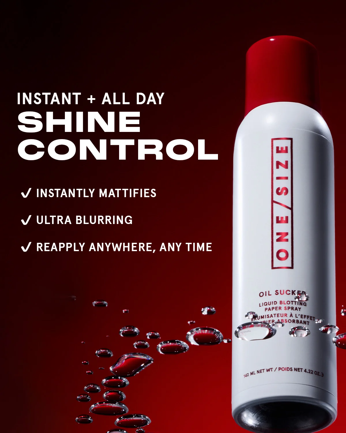 One Size Oil Sucker Liquid Blotting Paper Spray