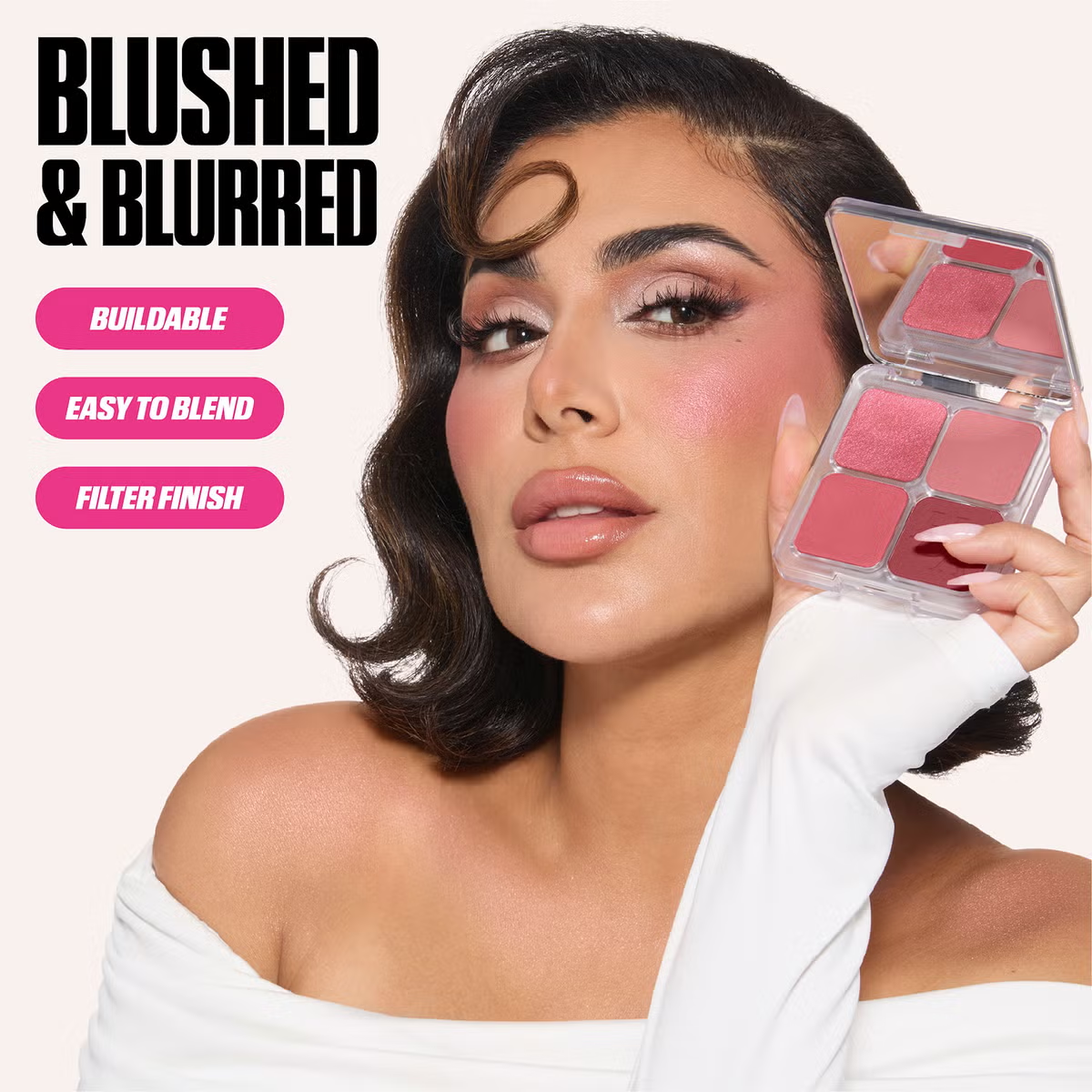 HUDA BEAUTY Blush Filter Palette - Strawberry Latte