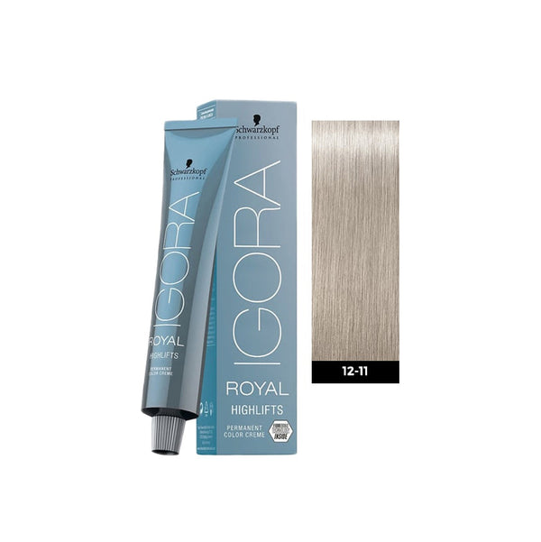 Schwarzkopf Igora Royal Highlifts Hair Color 12-11 Special Blonde Cendre Extra