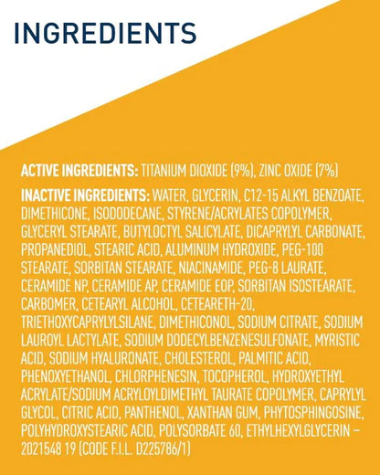 CeraVe Hydrating Mineral Sunscreen Body Lotion SPF 30