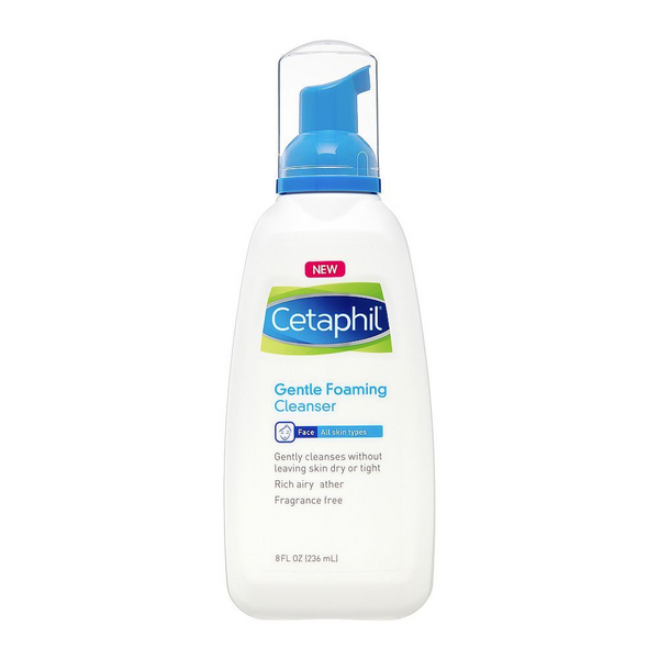 Cetaphil Gentle Foaming Cleanser For (All Skin Type), 8 FL Oz