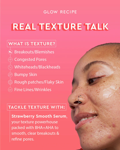 Glow Recipe Strawberry Smooth BHA + AHA Salicylic Serum