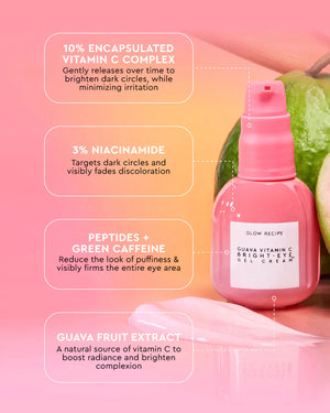 Glow Recipe Guava Vitamin C Bright-Eye Gel Cream Glow Recipe