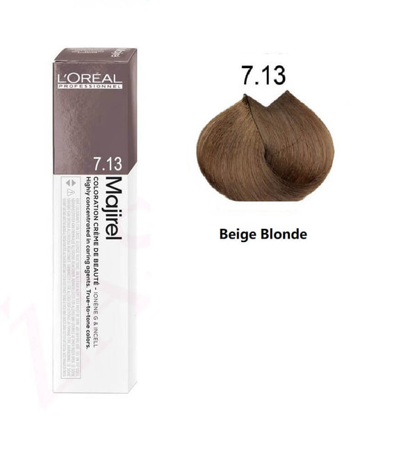 Loreal Professionnel Majirel 7.13 Beige Blonde 50Ml