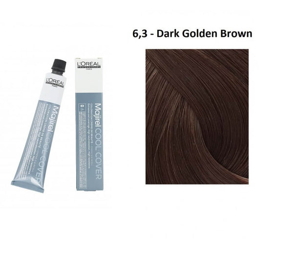 Loreal Professionnel Majirel Cool Cover 6.3 Dark Golden Brown
 50 ml