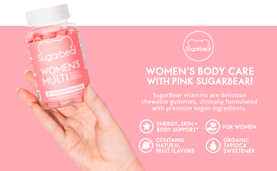 SugarBear Womens Multi Vegan Gummies