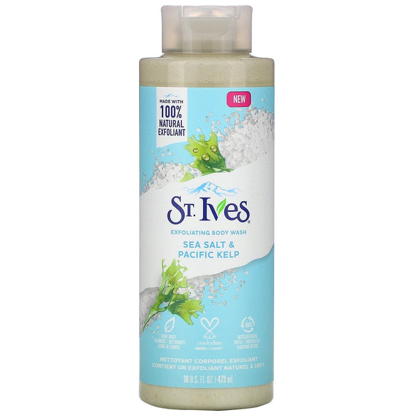 STIVES BODY WASH SEA SALT & PACIFIC KELP EXFOLIATING