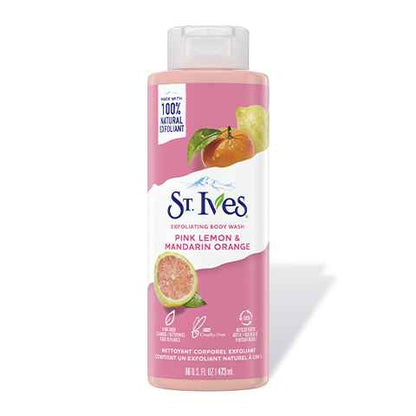 St Ives Pink Lemon & Mandarin Orange Exfoliating Body Wash