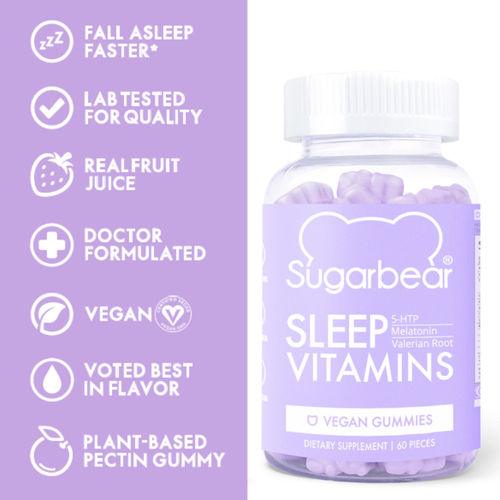SugarBear Hair Sleep Vitamins - 60 Gummies