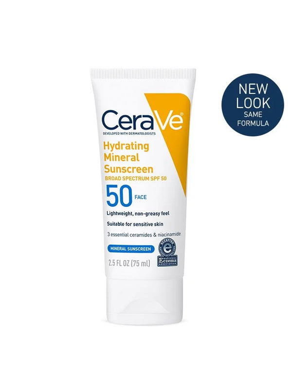 CeraVe Hydrating Mineral Sunscreen Face SPF 50