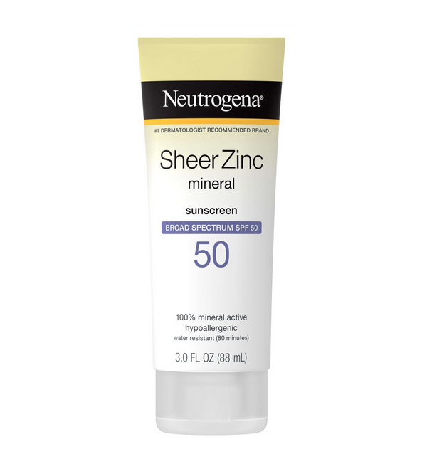 Neutrogena Sheer Zinc Mineral Sunscreen SPF 50