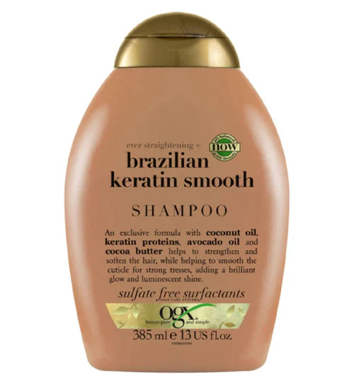 OGX Ever Straightening+ Brazilian Keratin Smooth pH Balanced Shampoo - 385 ml