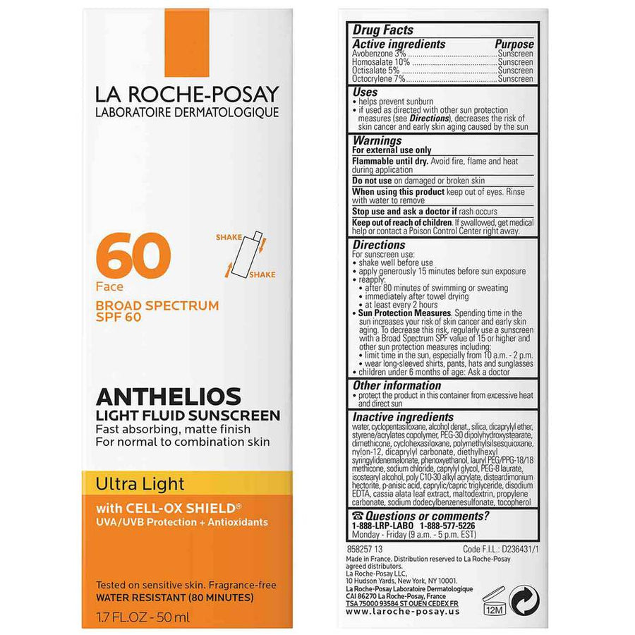 La Roche-Posay Anthelios Ultra Light Fluid Sunscreen SPF 60 La Roche-Posay