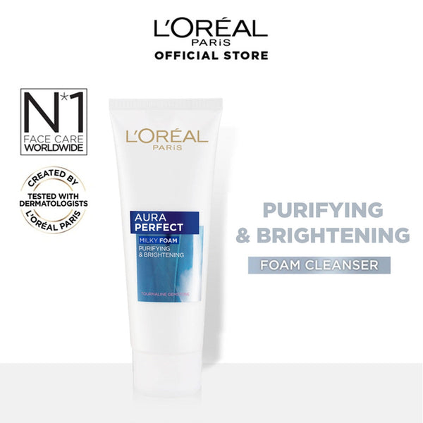 LOreal Paris - Aura Perfect Milky Foam Face Wash For Brighter Skin